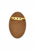 Oval Frida Kahlo Pin
